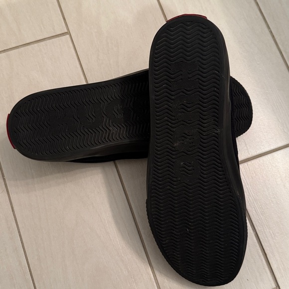 Hugo Boss Men's Black Canvas Slip-Ons - Picture 5 of 5